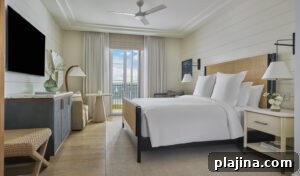 Guestroom with waterfront view