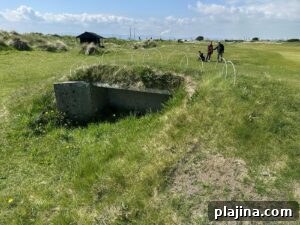 Hole 6 with World War I bunker
