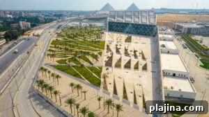 Grand Egyptian Museum aerial view