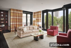 The Peninsula London suite interior