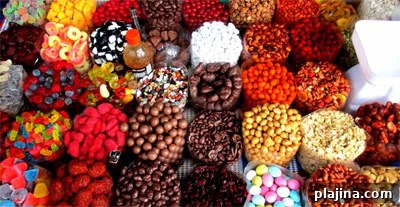 Sweet treats at a food stand