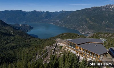 Aerial view of MICE venue Sea to Sky Gondola Summit Lodge