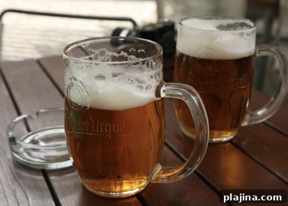 Prague is home to the world’s first pilsner beer.